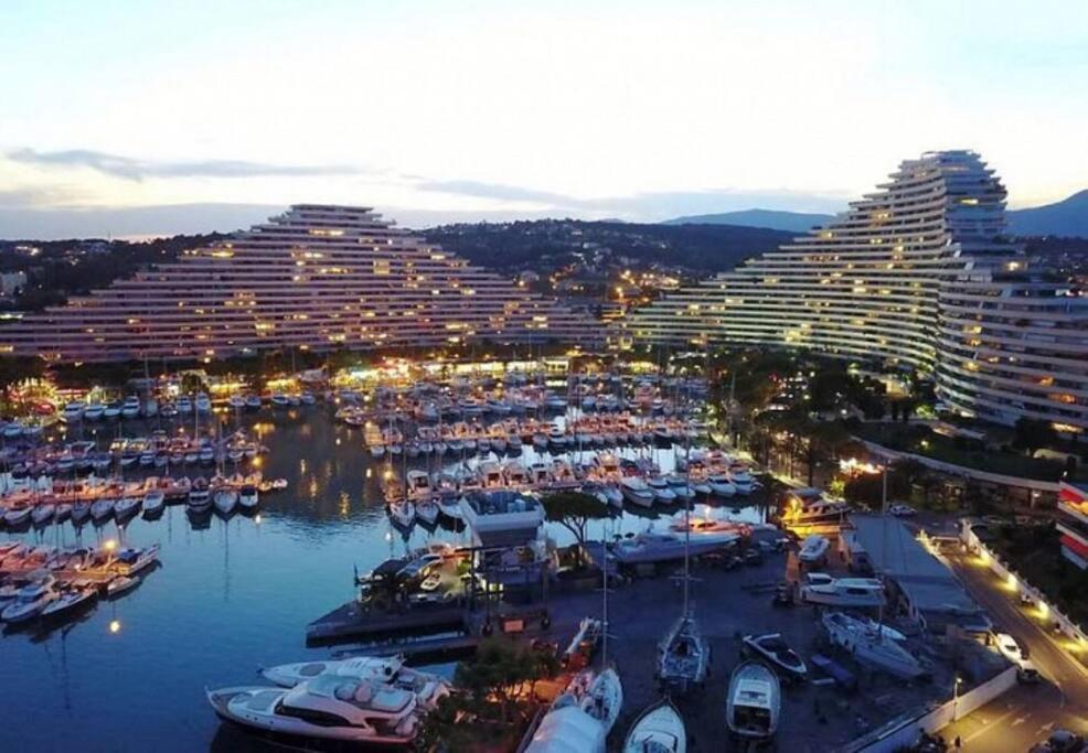 Superbe Appartement Front De Mer Villeneuve-Loubet Exteriör bild